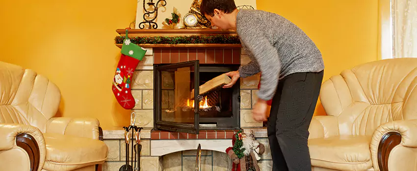 Rusted Metal Fireplace Restoration in Brookings, South Dakota